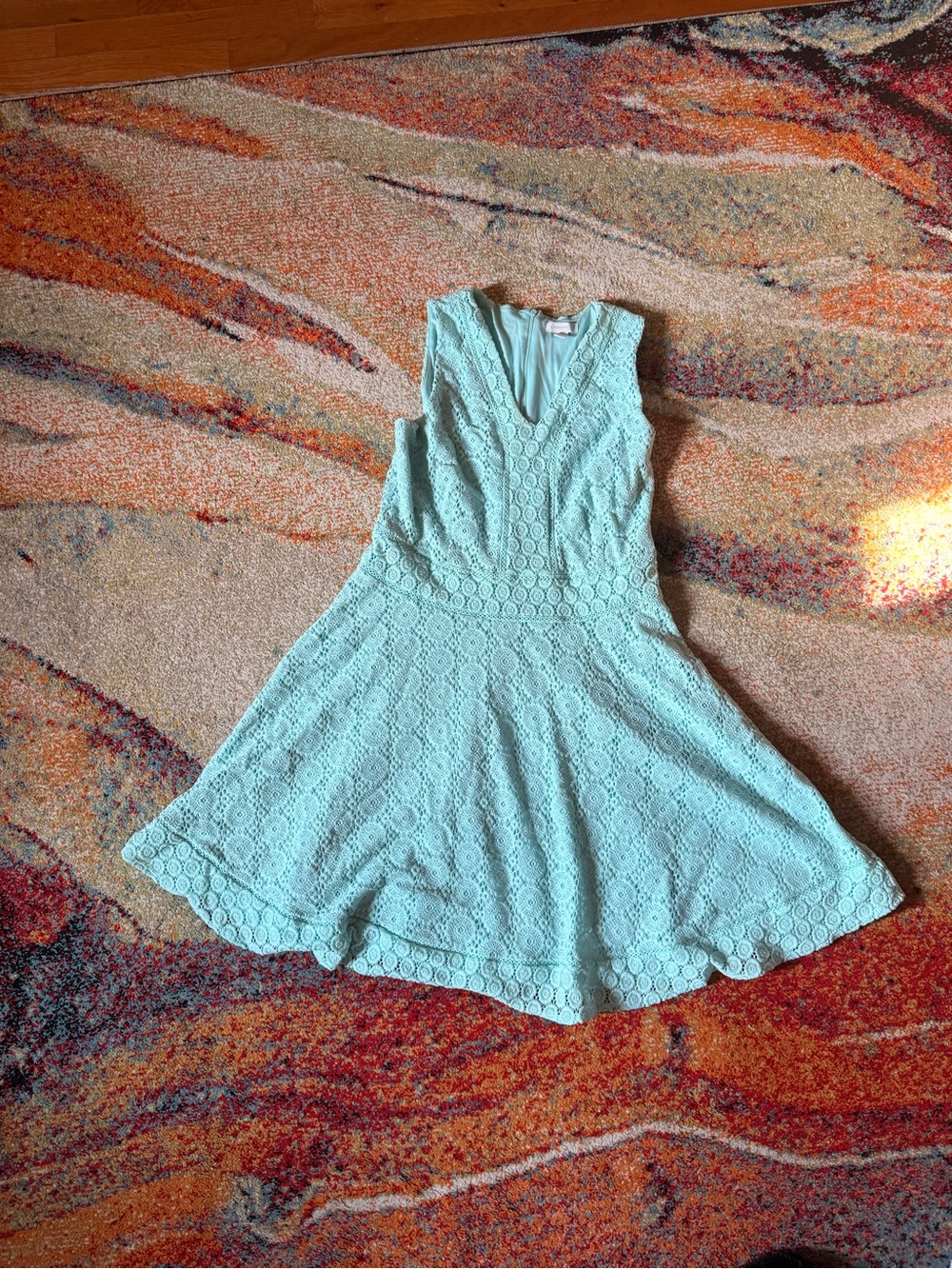 Charter Club Aqua Lace Dress